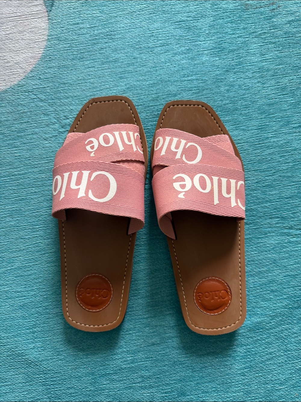 Chloe Wooden Sandals in Pink